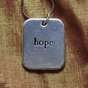 hope pendant with 925 silver necklace (3047)